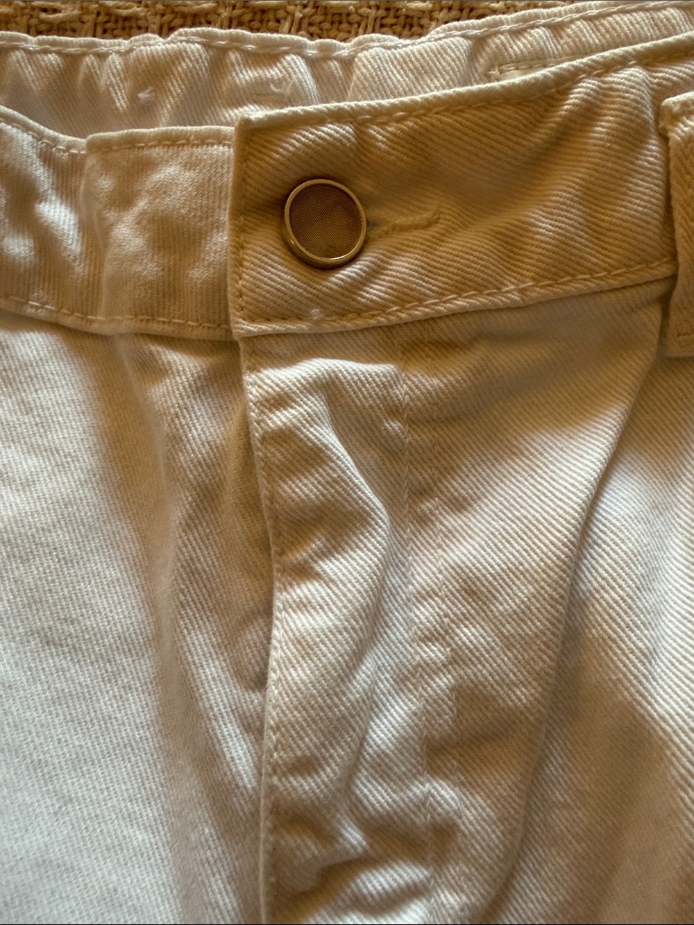Zara White Cropped Wide-Leg Pants - Picture 6 of 6